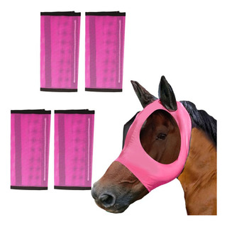 Botas De Malla Para Caballos Pvc Transpirable Ajuste Holgado Rosado Talle Botas De Malla Para Caballos Pvc Transpirable Ajuste Holgado Rosado Talle