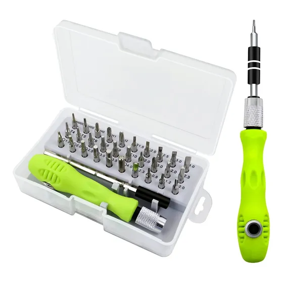 Kit Destornilladores 32 En 1, Mango Ergonómico!!