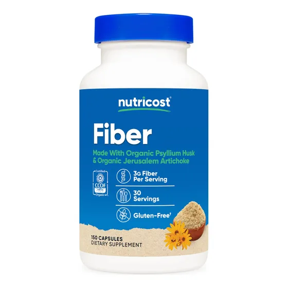 Suplemento De Fibra Nutricost Fiber Capsules 150 Cápsulas