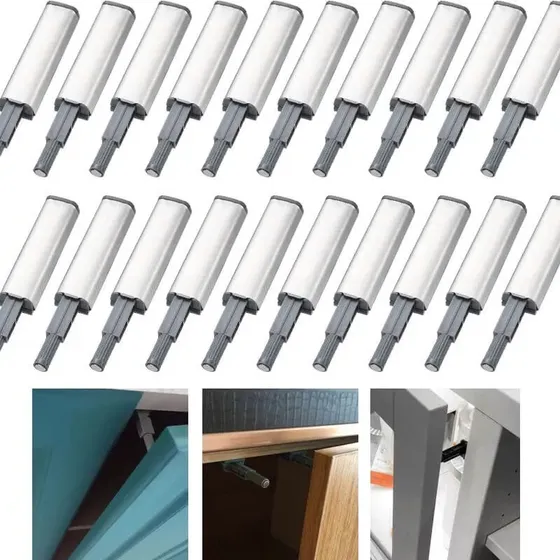 Herrajes De Cajones Push Open Para Puerta Gabinete,16 Piezas