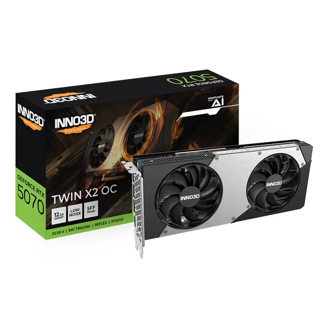 Tarjeta De Video Nvidia Rtx 5070 12gb Inno3d Twin X2 Oc