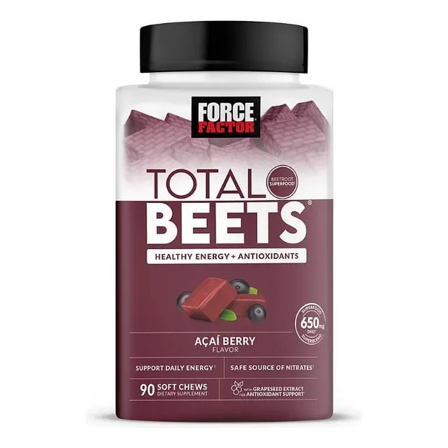 Force Factor Total Beets Açai Berry 650 Mg 90 Gomitas
