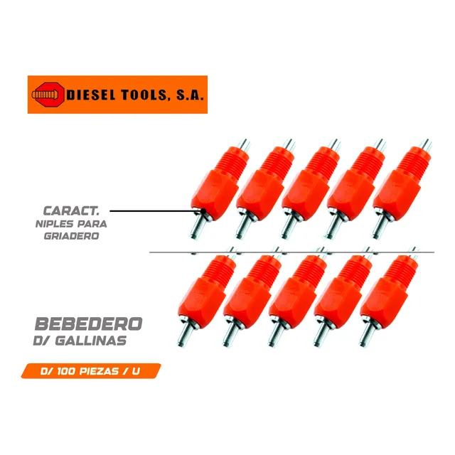 Bebedero Avicola Pollos, Gallinas 100u Diesel Tools