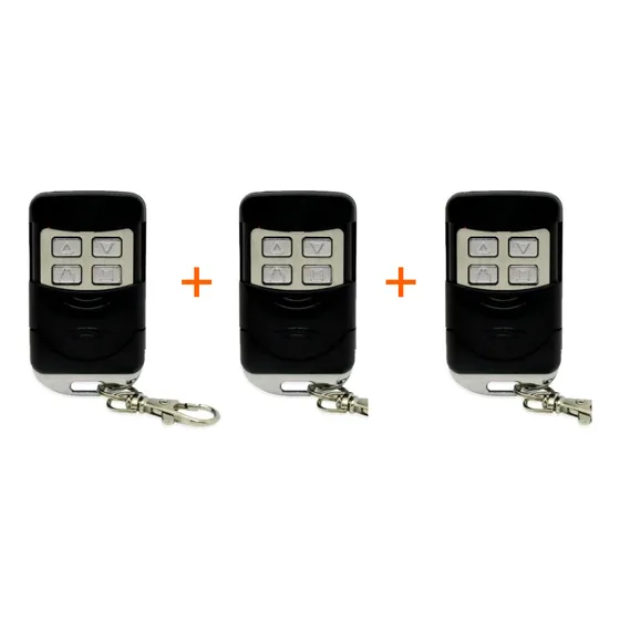 Kit 3 Controle Remoto P/ Porta De Aço Automática Enrolar