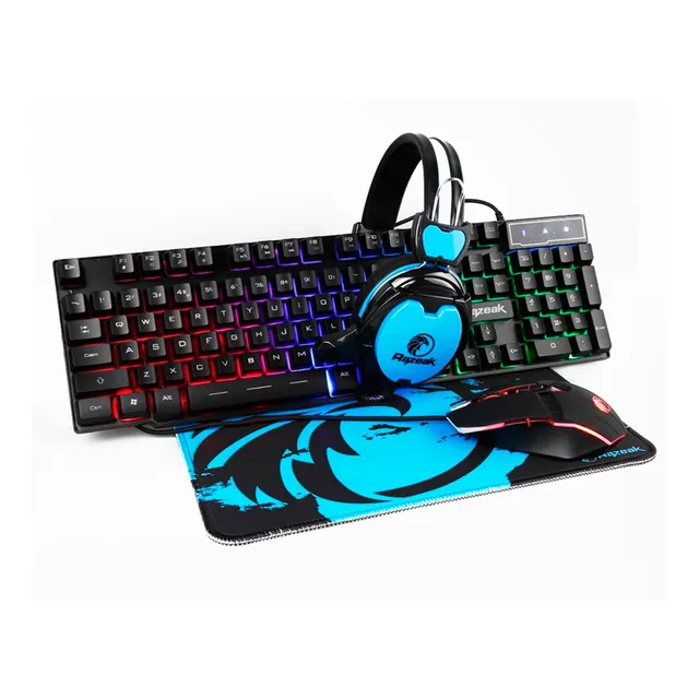 Combo Gamer 4 En 1 - Auriculares+ Mouse + Pad + Teclado