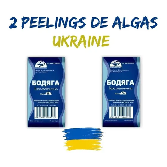 Kit Com 2 Peelings De Algas - 100% Original - Ucrânia 