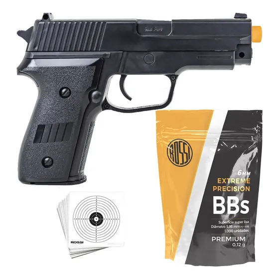 Pistola De Airsoft Rossi Vigor Vg P226 Spring 6mm + 1000 Bbs