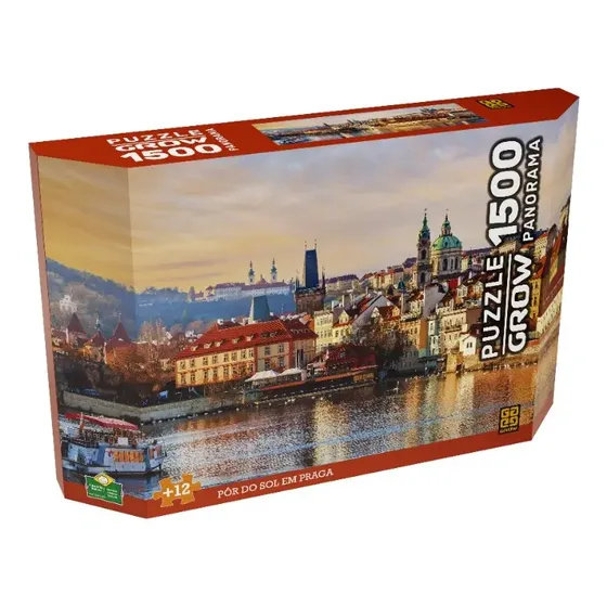 Puzzle P1500 Panorama Sunset en Prague Grow | Cuotas sin interés