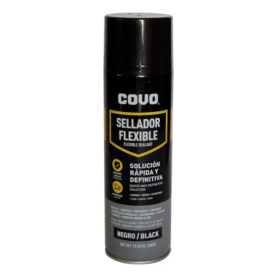 Sellador Flexible Impermeable En Spray Negro