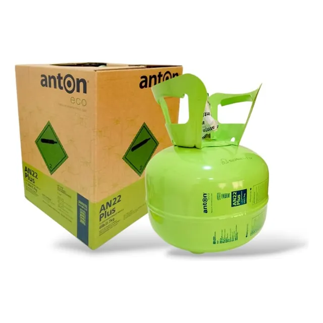 Garrafa Gas Refrigerante Anton An22 Plus 2.7kg Reemplazo R22