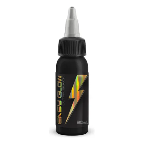 Tinta preta tattoo Electric Ink easy glow ultra liner black 30ml