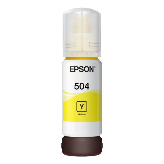 Botella De Tinta Epson Amarilla T504