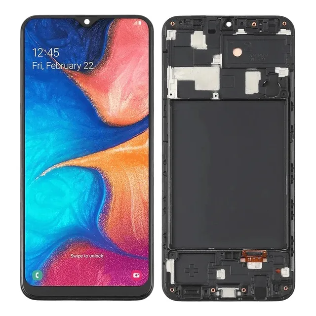 Display Pantalla Lcd + Táctil Para Samsung A20 Oled + Marco