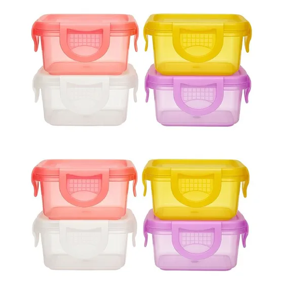 Porta Papinha Bebê C/8un Bpa Free Para Alimentos