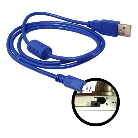Cabo Usb Para Câmera Samsung Micro Pino 1 Metro