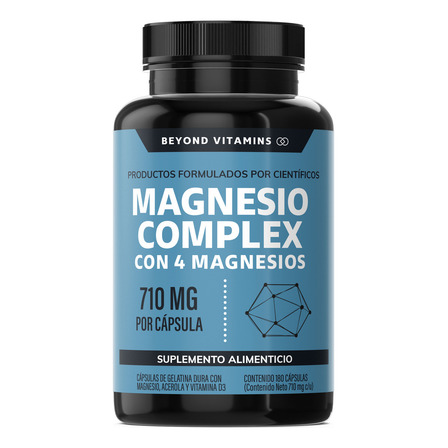 Beyond Vitamins | Magnesio Complex |citrato De Magnesio Polvo, Glicinato De Magnesio, Gluconato De Magnesio Y Óxido De Magnesio | Vitaminas Mujer / Hombre - Magnesium - 180 Cápsulas Beyond Vitamins | Magnesio Complex |citrato De Magnesio Polvo, Glicinato De Magnesio, Gluconato De Magnesio Y Óxido De Magnesio | Vitaminas Mujer / Hombre - Magnesium - 180 Cápsulas