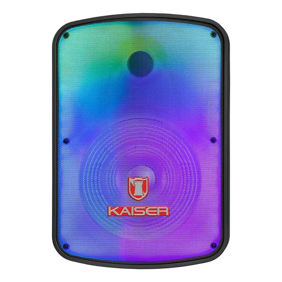 Bocina 15 Bluetooth Kaiser Gem-9520 Usb Fm 25000w Rgb Mic Color Negro