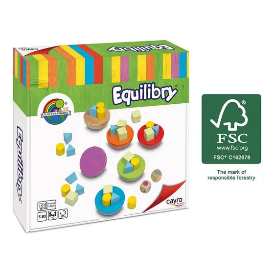 Cayro Juego De Mesa Equilibrio De Madera Fsc