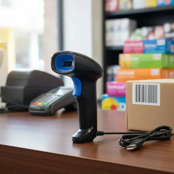 Lector Escaner Codigo De Barras Alambrico Usb 2d 1d Qr Negro | Cuotas sin interés