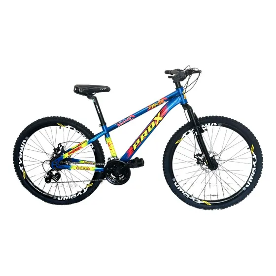 Bicicleta 26 Pro X Mandrake Freeride Dirt Jump Shimano 21v Cor Azul Tamanho Do Quadro Único