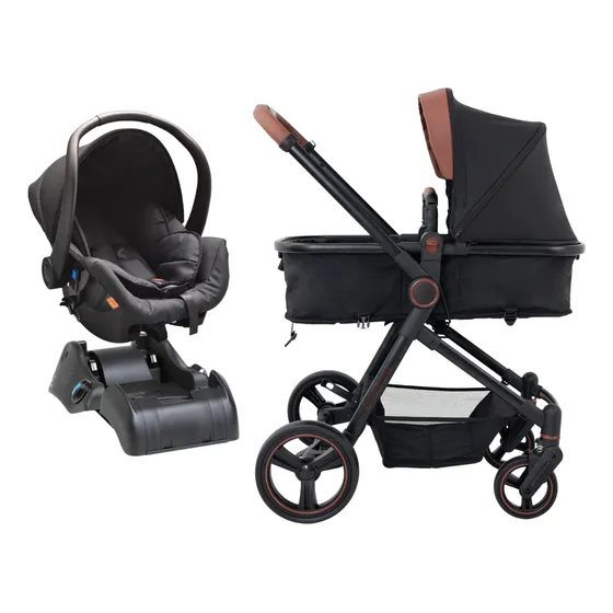 Carrinho De Bebê Ivy 3 Em 1 Moises Bb Conforto +base+brinde