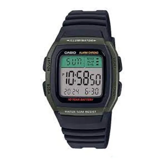 Reloj Casio Digital Deportivo Para Hombre W-96h