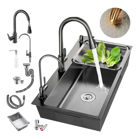 80*45 Fregadero De Organizadores Cocina De Acero Inoxidable