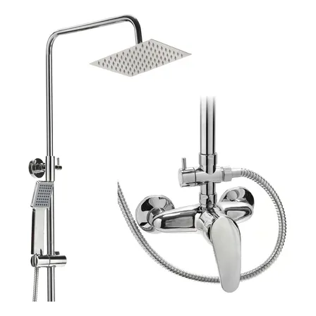 Femmto Dext01 Columna De Ducha Exterior Monocomando Sanitario Cromado Femmto Dext01 Columna De Ducha Exterior Monocomando Sanitario Cromado