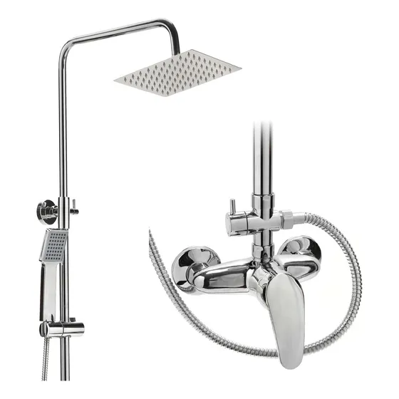 Femmto Dext01 Columna De Ducha Exterior Monocomando Sanitario Cromado