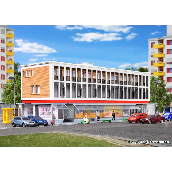 Kibri N Scale Edificio Kit Estructura Centro Negocio Oficina