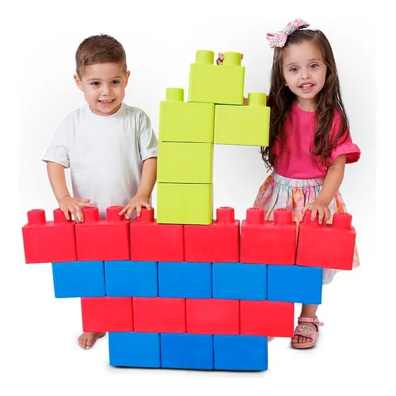 Bloques De Construcción De Goma Espuma Max 24 Piezas Ibrick