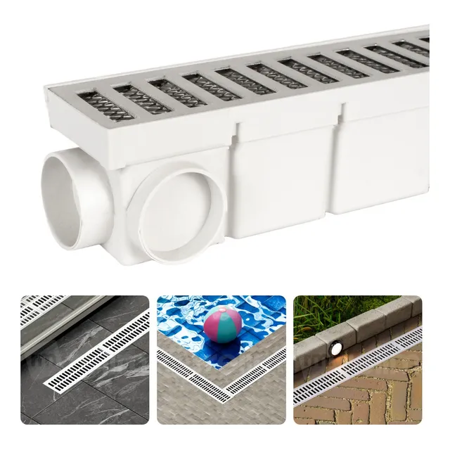Ralo Linear Piscina Anti Odor Tela Anti Insetos 6x100 Branco