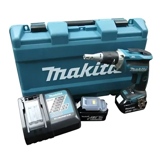 Atornillador Drywall Inalambrico Makita Toma 1/4 Dfs452rfe Color Turquesa