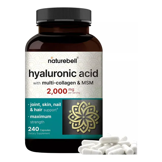 Ácido Hialuronico Capsulas 525mg Antienvejecimiento Potente!