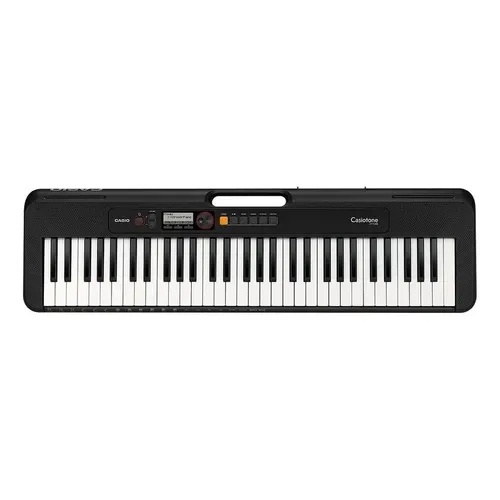 Teclado USB portátil Casio Ct-s195 de 61 teclas com alça preta