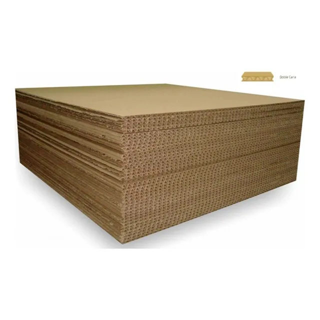 Planchas De Cartón Corrugado Kraft 90x130 Cm