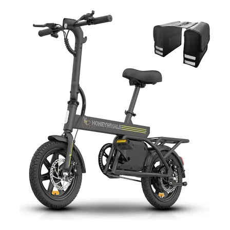 Honeywhale B20 Bicicleta Elétrica, 440w-35km-25km/h-120kg, Scooter Motor-ebike-adulto-bike-autonomia-velocidade... Preto