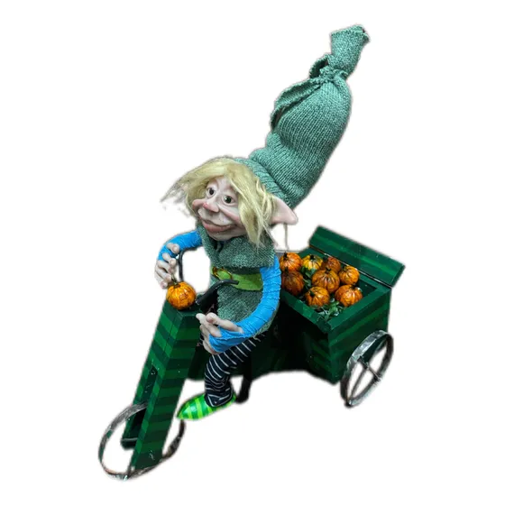 Cosas De Duendes Enzo Duende 45cm Con Bicicleta Mágica