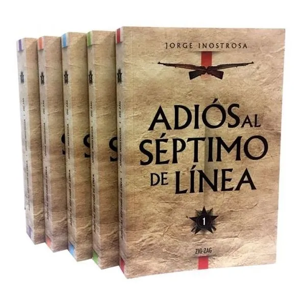 Adiós Al Septimo de Linea 5 Tomos Jorge Inostrosa 2014