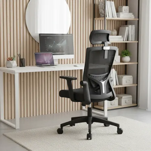 Cadeira Gamer DT3 Nero Black Ergonômica com Apoio Lombar e Braços