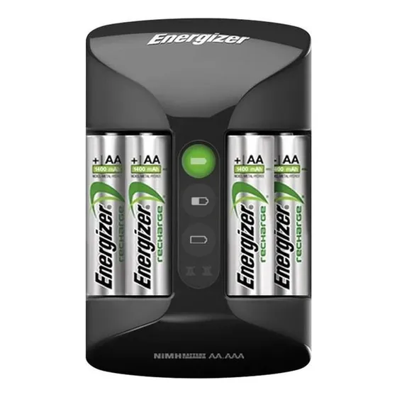 Pilas Energizer Con Cargador + 4pilas Doble Aa Nuevo