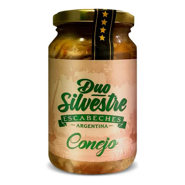Conejo En Escabeche Duo Silvestre Frasco 500g