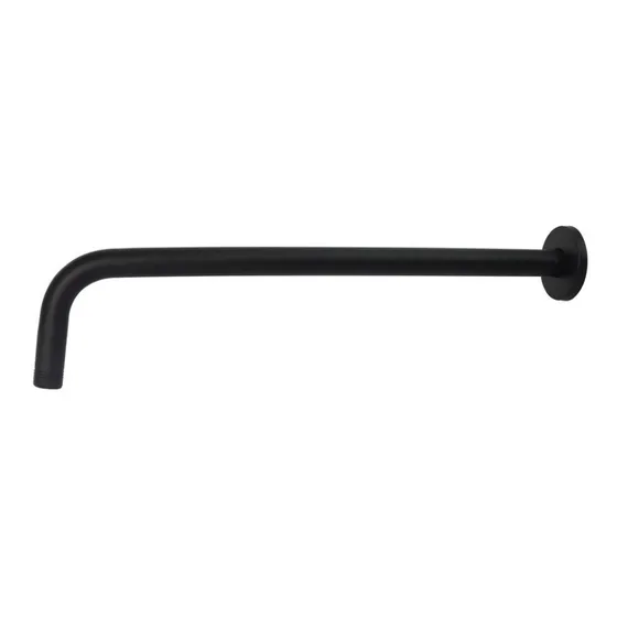Brazo Para Ducha Regadera Negro Mate Tubo Redondo 40 Cm