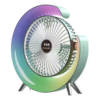 Ventilador Silencioso, Portátil Y Recargable Vía Usb,con Luz Ventilador Silencioso, Portátil Y Recargable Vía Usb,con Luz