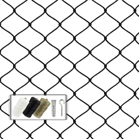 Kit 3,00x9,00 Completo Rede De Proteção Para Janelas Sacadas