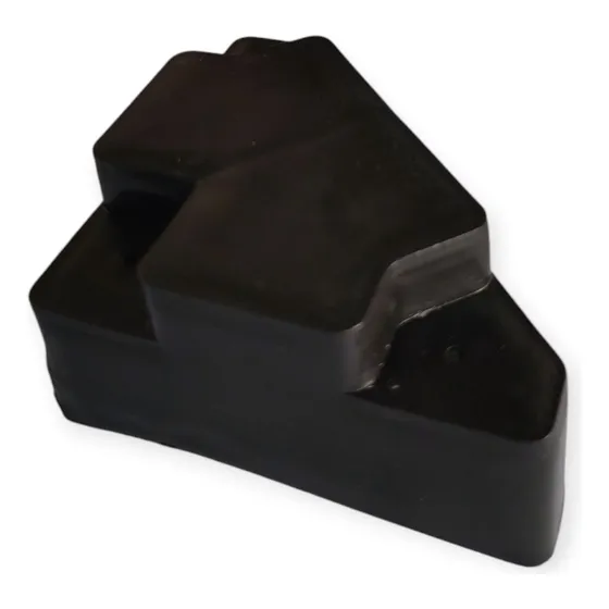 Pata De Plástico Para Muebles Triangulo 3.5cm Negro 12 Pzas Negro