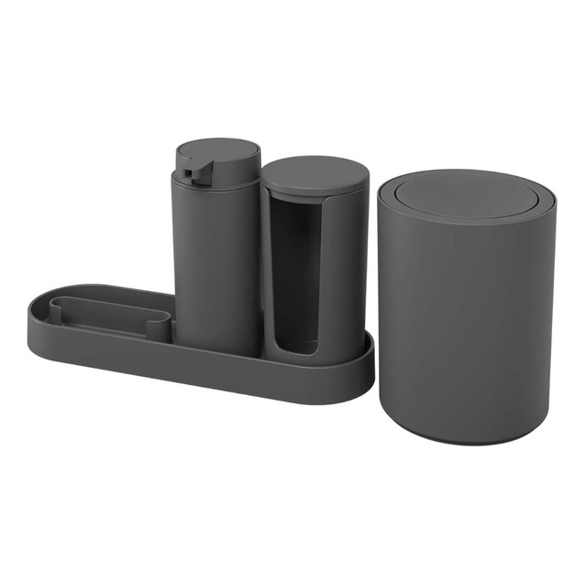 Conjunto De Acessório Para Banheiro Com 4 Peças Serene Coza Conjunto De Acessório Para Banheiro Com 4 Peças Serene Coza