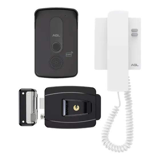 Kit Fechadura Externa Portao E Porteiro Eletronico Com Tag