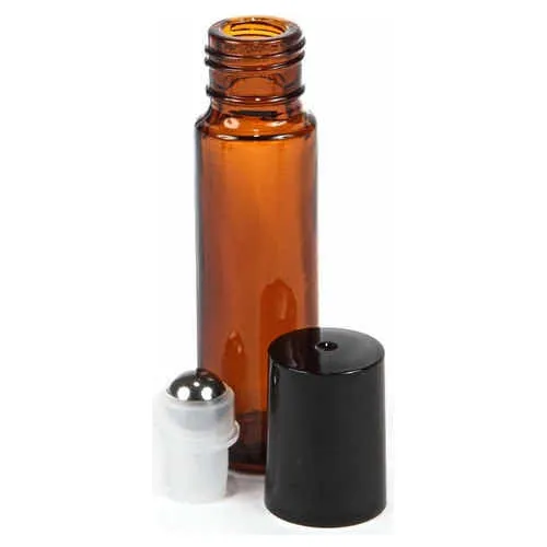 Envases Roll On Para Aceites Esenciales Vidrio Ambar.