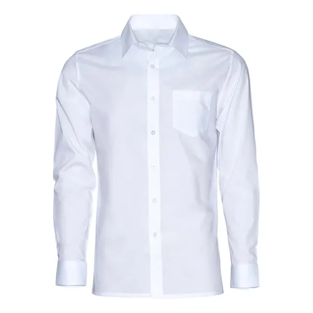 Camisa Vestir Formal Oxford Hombre Blanca - Mundo Trabajo